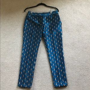 Shoshanna jacquard ankle pants, 0